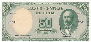 5 Centesimos de Escudos Chile p126b-1 1960